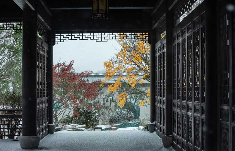 魯商萬(wàn)科城雪景圖