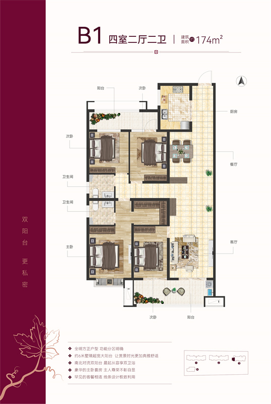 嘉益·香檳雅苑174㎡戶型